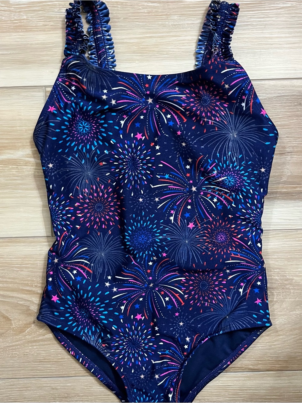 Cat & Jack Fireworks Print One-Piece Swimsuit